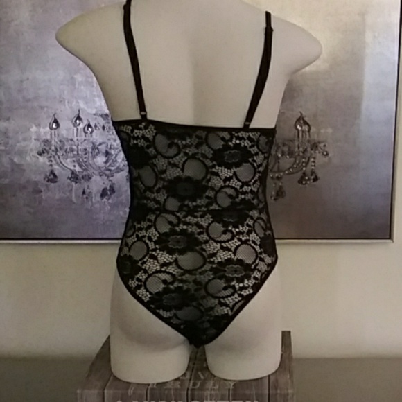 NWT Black Lace Bodysuit - Picture 5 of 5